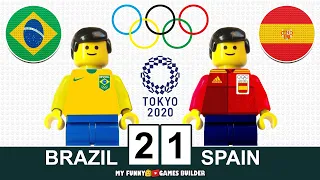 Tokyo 2020 Olympic Football Final: Brazil vs Spain 2-1 • All Goals Highlights Lego - Brasil v España