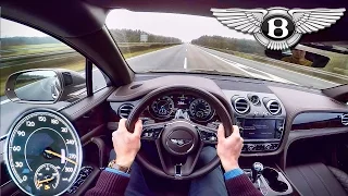 Bentley Bentayga W12 Acceleration POV Autobahn 290 km/h Drive by AutoTopNL