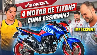 LEVEI A RIVA 600 NA HONDA BUGOU TUDO! .( 4 motores de titan virou hornet)