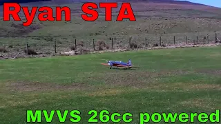 Jim McColl flys his MVVS 26cc powered Ryan STA