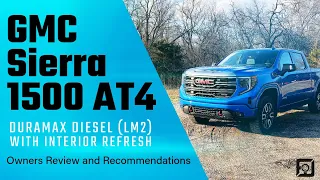 GMC Sierra 1500 AT4 Duramax Diesel (LM2) With Refreshed Interior - Owners Review and Recommendations