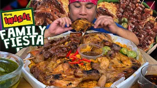 MANG INASAL FAMILY FIESTA MUKBANG! Chicken Inasal, Pork Bbq, Java Rice PINOY MUKBANG