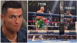 Cristiano Ronaldo reaction to Tyson Fury vs Francis Ngannou