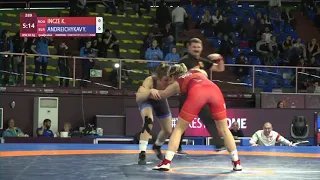 Qual. WW - 65 kg: K. INCZE (ROU) v. Y. ANDREICHYKAV (BLR)