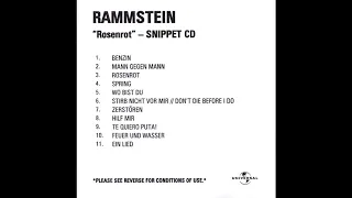 Rammstein - Rosenrot (Snippet CD)