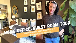 HOME OFFICE/GUEST ROOM TOUR/Transforming my Guest Bedroom into a Home Office/Guest Bedroom