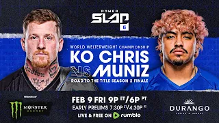 Power Slap 6: KO Chris vs Muniz | February 9 – LIVE and FREE ON Rumble