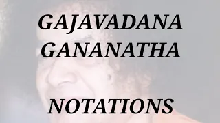 GAJAVADANA GANANATHA | Sai bhajans | Notation | Satya Sai Baba