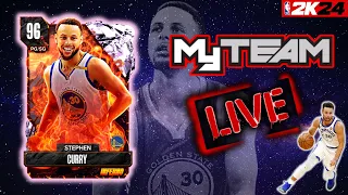 *LIVE* FINISHING THE PINK DIAMOND STEPH CURRY AGENDA | NBA 2K24 MYTEAM