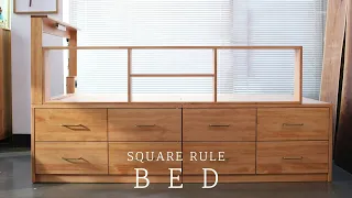 SQUARERULE FURNITURE - Making a Super Single Bed with drawers