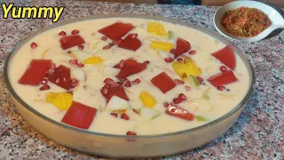 Fruit Custard Colurful Seviyan Recipe | Eid Special Sweet Dish Must Try 😍 | Rangeen Saviyan Custard