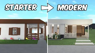 RENOVATING THE BLOXBURG STARTER into a MODERN HOUSE | roblox