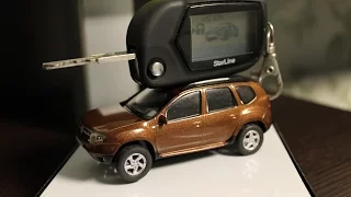 Выкидной ключ с сигнализацией StarLine на Renault Duster