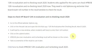 HPBOSE 12th Re-Evaluation & Re-Checking Result 2020 declared; Check HP Board Result Here