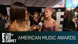 Halsey Dishes on B-Day Italy Trip With G-Eazy at 2018 AMAs | E! Red Carpet & Award Shows