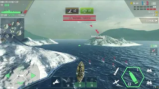 [Battle of warships] HMS Rodney 1M Damage! Deez pool!