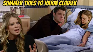 Summer's jealousy may give rise to the idea of harming Claire The Young And The Restless Spoilers