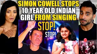 SIMON COWELL STOPS 10 Year-Old INDIAN Girl on BGT REACTION! What She Does Next Will Blow Your Mind!