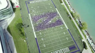 Northwestern University 2022 Class Photo Drone Footage