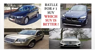 Audi q3 vs Land rover freelander 2 vs mercedes gla class vs bmw x1