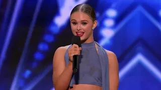 Siena Uremovic : Teen Dance Champion Unusual agility in her body On America's Got Talent