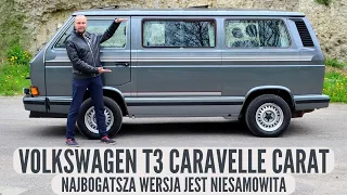Volkswagen T3 Caravelle CARAT - najbogatsza wersja "Kwadrata" jest NIESAMOWITA!