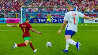 PES 2021 - ENGLAND vs PORTUGAL FINAL - Penalty Shootout - FIFA World Cup 2022 efootball gameplay PC
