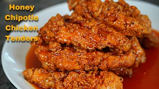 The BEST Honey Chipotle Chicken Tenders! Game Day Meal