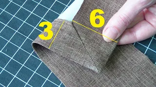 How to Sew a Mitered Corner for Skirt