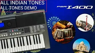 YAMAHA PSR I 400 INDIAN AND ALL TONES  (SOUNDS)  INDEPTH DEMO | V ROCK AND POP