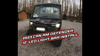 2023 Can Am Defender - 12" Vision-X-USA LED Light Bar & Horn Install