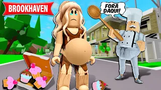 A ÓRFÃ ABANDONADA GRÁVIDA vai ter BEBÊ e precisa MUDAR de VIDA  | Historinha ROBLOX | Brookhaven RP🏡