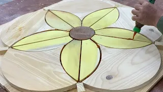 Skillful Carpentry Skills - Unique Design Ideas Create Outstanding Accents The Flower Shaped Table