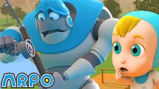 Fishing Problem!! | ARPO The Robot | Robot Cartoons for Kids | Moonbug Kids