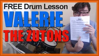 ★ Valerie (The Zutons) ★ FREE Video Drum Lesson | How To Play SONG (Sean Payne)