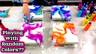 # 646 - 🌈 Playing With Mini Canvases & Lots of Colors! - Acrylic Pouring