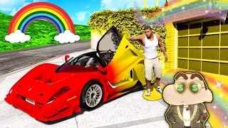 GTA 5 but EVERYTHING SHINCHAN Touch Turns into RAINBOW! (GTA 5MODS) | Amaan Ansari