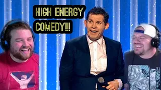 HIGH ENERGY LAUGHS!!! Americans React To "Lee Evans - Best Bits From Roadrunner" (FROM THE VAULT)