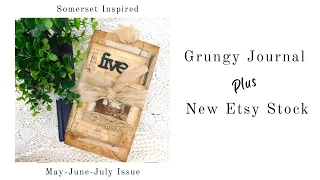 Somerset Inspired Grungy Journal Book  - New Etsy Stock