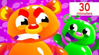 Mega Gummy Bears, Baby Shark, and more! | Kids Songs | by Little Angel