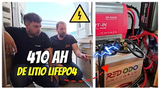 ⚡️MI NUEVA super INSTALACIÓN ELÉCTRICA de LITIO REDODO en la furgoneta camper EXPLICADA