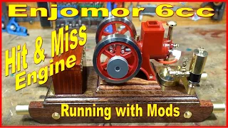 Enjomor 6cc Hit & Miss Engine Modifications and running