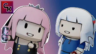 Gawr Gura Mocks Mori Calliope's Taste in Drinks | Hololive EN Fan Animation