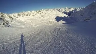 Sölden 15 km long descent World Cup slope piste 31 Зельден спуск длиной 15 км трасса кубка мира 31 S