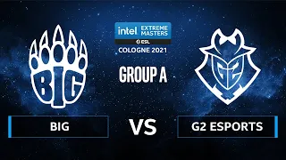 CS:GO - BIG vs. G2 Esports [Dust2] Map 1 - IEM Cologne 2021 - Group A