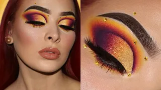 Sunset Fantasy w/ Rhinestones | Makeup Tutorial