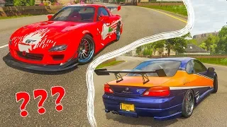 БИТВА ЛЕГЕНД! MAZDA RX-7 ПРОТИВ NISSAN SILVIA S15! FORZA HORIZON 4 ДРИФТ