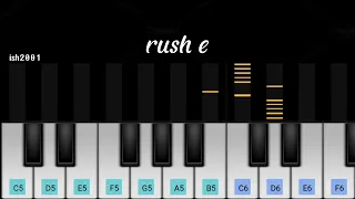 rush e | perfect piano app tutorial | easy piano • ish2001