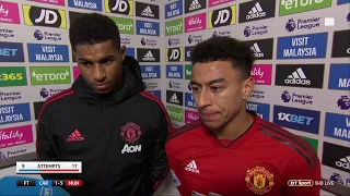 "The lads played with a lot of energy & excitement" Rashford & Lingard speak after Man Utd's 5-1 win