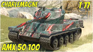 AMX 50 100, T77 & Charlemagne ● WoT Blitz